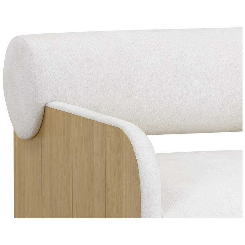 Image 6 Sunpan Coburn Lounge Chair Rustic Oak Eclipse White more views