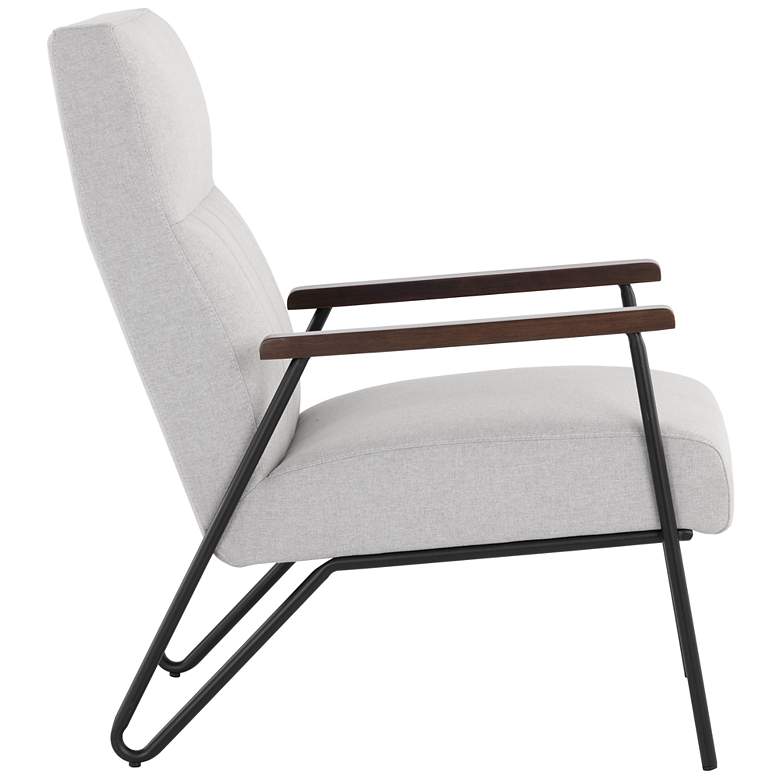 Image 4 Sunpan Coelho Lounge Chair Light Gray more views