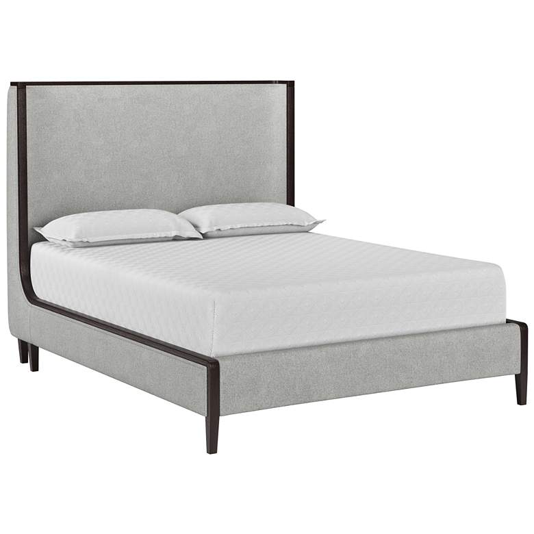 Image 1 Sunpan Colette Bed Queen Brown Belfast Heather Gray
