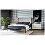 4_Sunpan Colette Bed Queen Brown Belfast Heather Gray more views