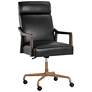 1_Sunpan Collin Office Chair Brown Cortina Black Leather