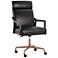 Sunpan Collin Office Chair Brown Cortina Black Leather