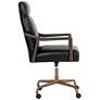 3_Sunpan Collin Office Chair Brown Cortina Black Leather more views
