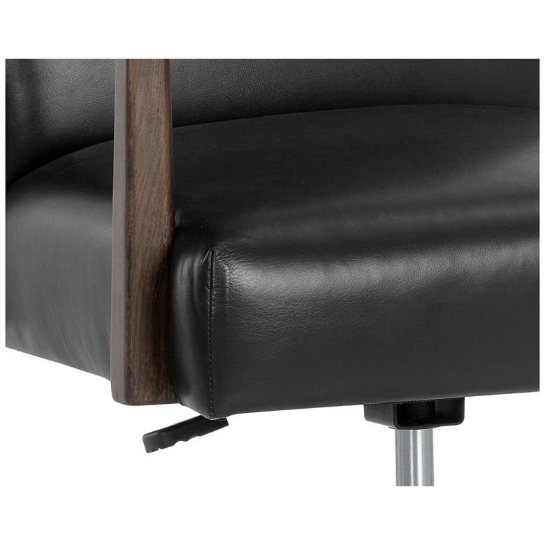 Image 6 Sunpan Collin Office Chair Brown Cortina Black Leather more views