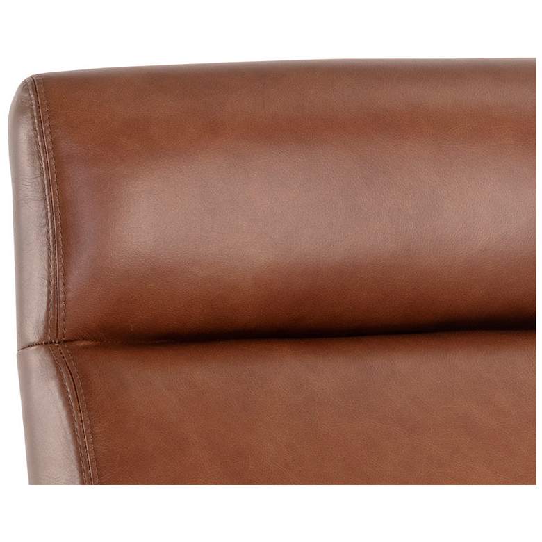 Image 7 Sunpan Collin Office Chair Brown Shalimar Tobacco Leather more views