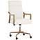 Sunpan Collin Office Chair Natural Heather Ivory Tweed