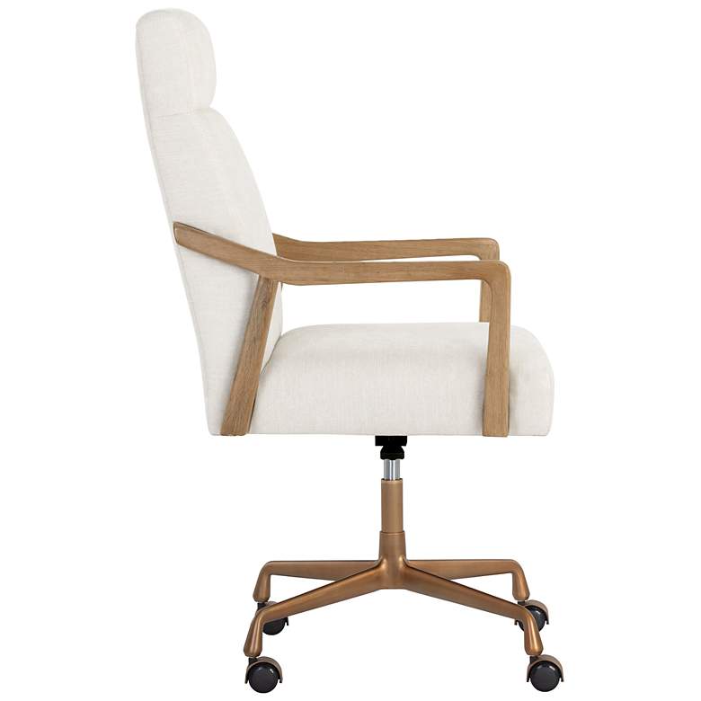 Image 3 Sunpan Collin Office Chair Natural Heather Ivory Tweed more views