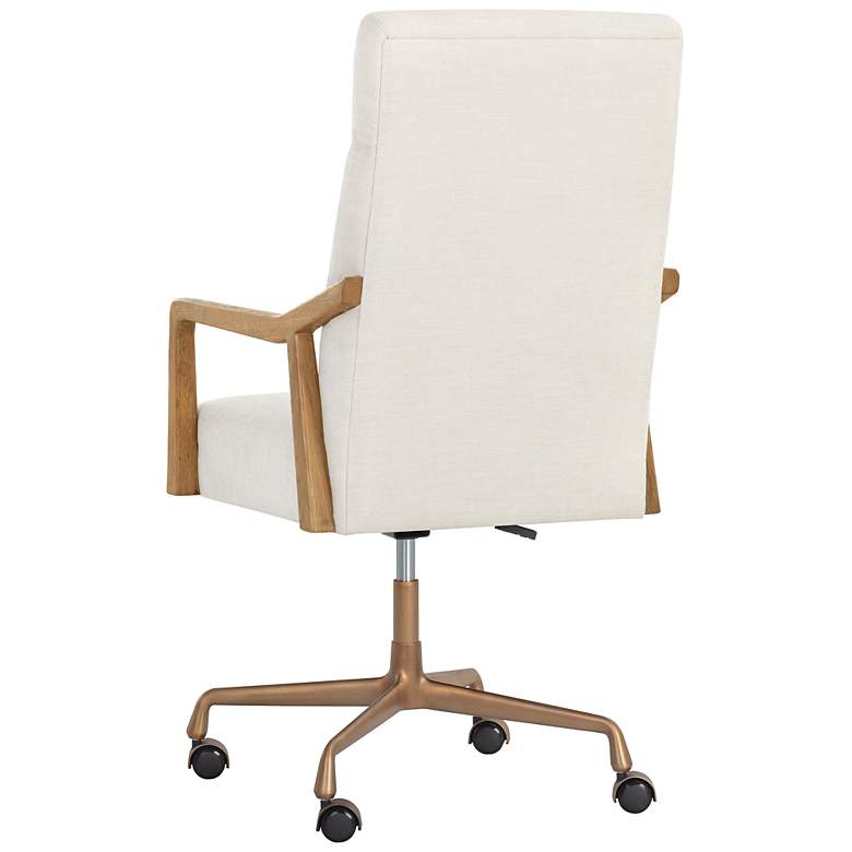 Image 4 Sunpan Collin Office Chair Natural Heather Ivory Tweed more views