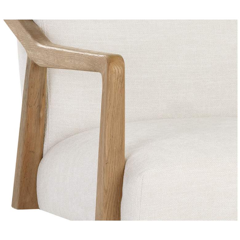 Image 6 Sunpan Collin Office Chair Natural Heather Ivory Tweed more views