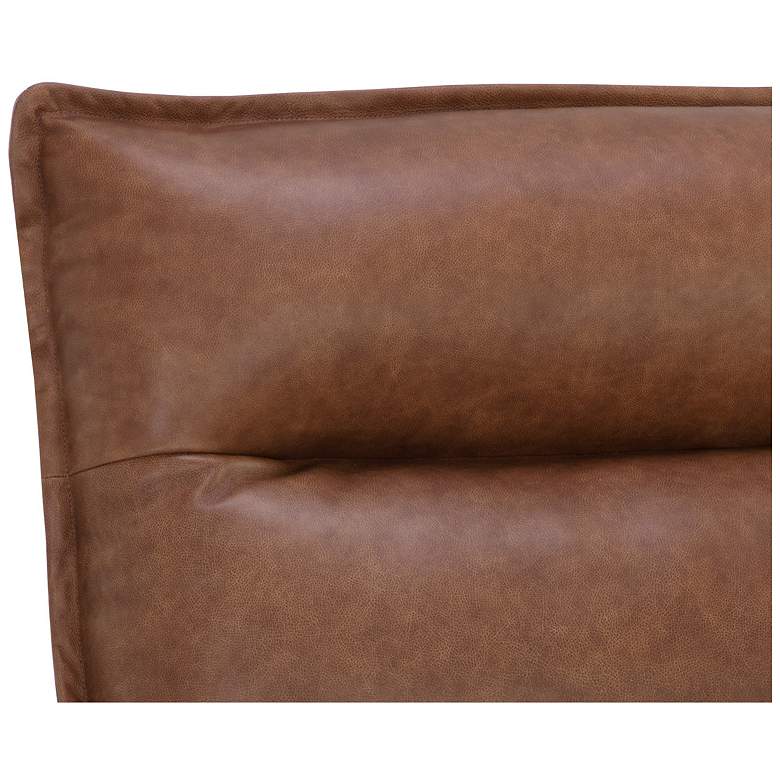 Image 6 Sunpan Colson Swivel Armless Chair Cognac Leather more views
