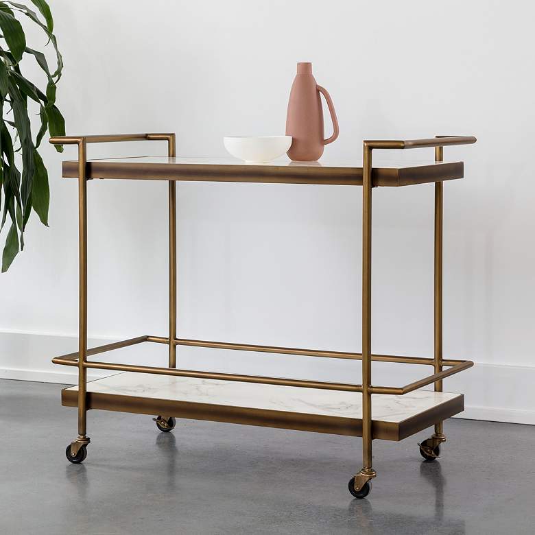 Image 1 Sunpan Contardi Bar Cart