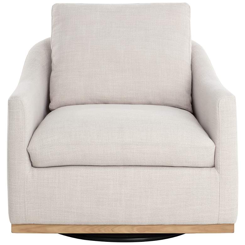 Image 2 Sunpan Corbin Swivel Lounge Chair Effie Linen more views