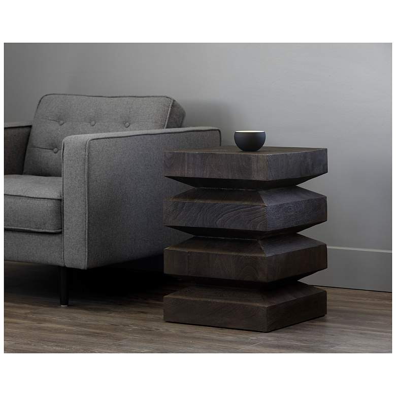 Image 4 Sunpan Cormac End Table Dark Brown more views