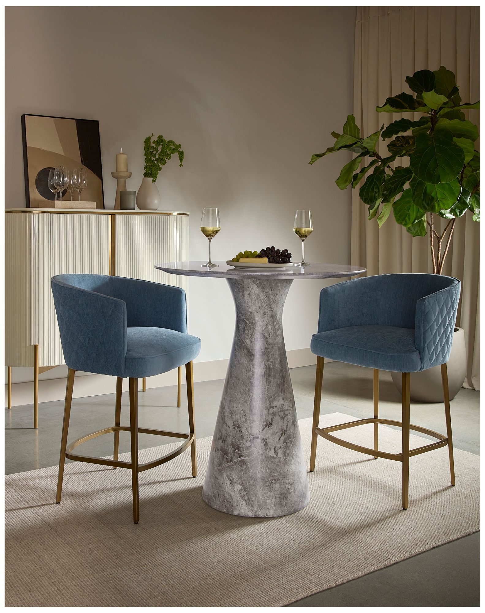 Sunpan Cornella Counter Stool Danny Iceberg