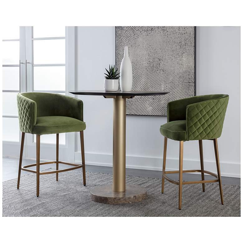 Image 5 Sunpan Cornella Counter Stool Meg Olive more views