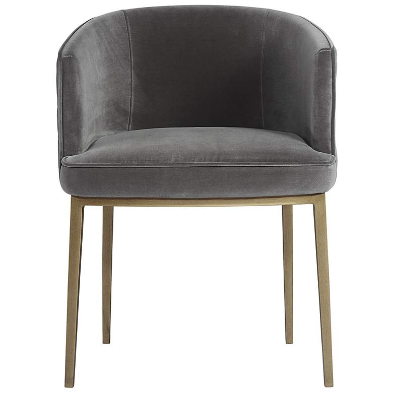 Image 2 Sunpan Cornella Dining Armchair Blush Gray more views