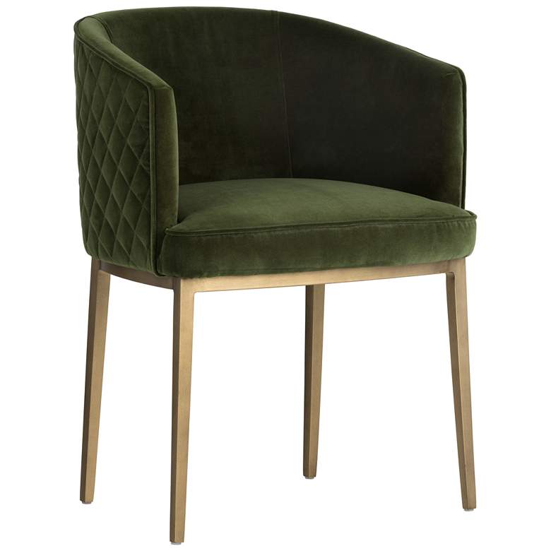 Image 1 Sunpan Cornella Dining Armchair Forest Green