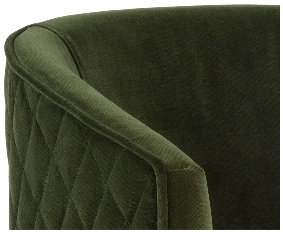 Sunpan Cornella Dining Armchair Forest Green