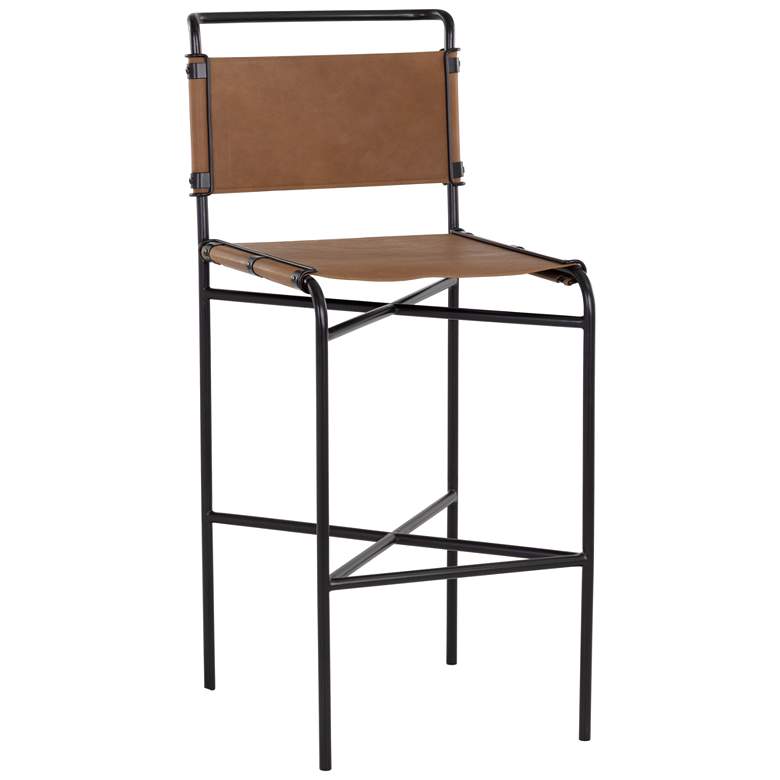 Image 1 Sunpan Corrigan Barstool Cognac Leather