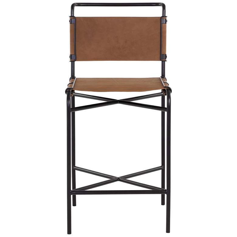 Image 2 Sunpan Corrigan Counter Stool Cognac Leather more views