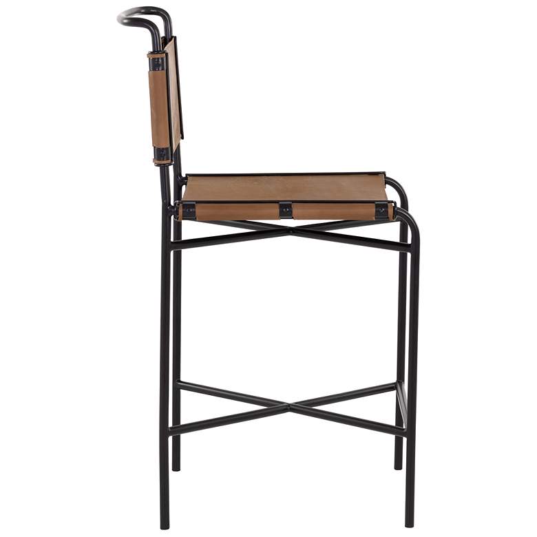 Image 3 Sunpan Corrigan Counter Stool Cognac Leather more views
