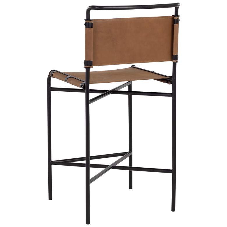 Image 4 Sunpan Corrigan Counter Stool Cognac Leather more views