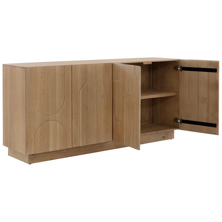 Image 4 Sunpan Cove Sideboard Rustic Oak more views