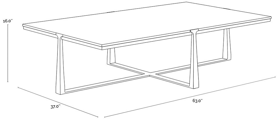 Sunpan Cowell Coffee Table