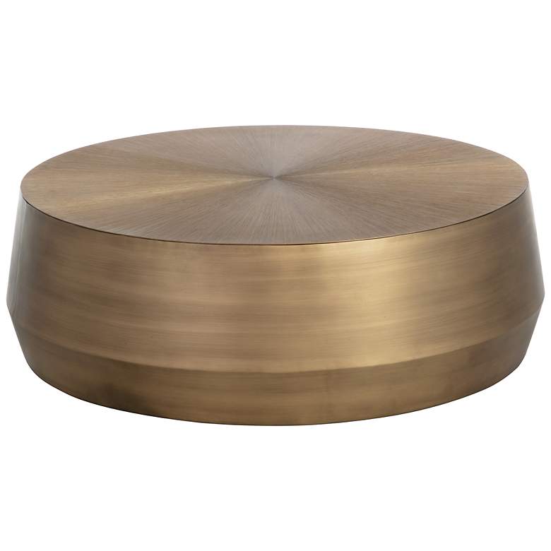 Image 2 Sunpan Creed Coffee Table Large Antique Gold more views