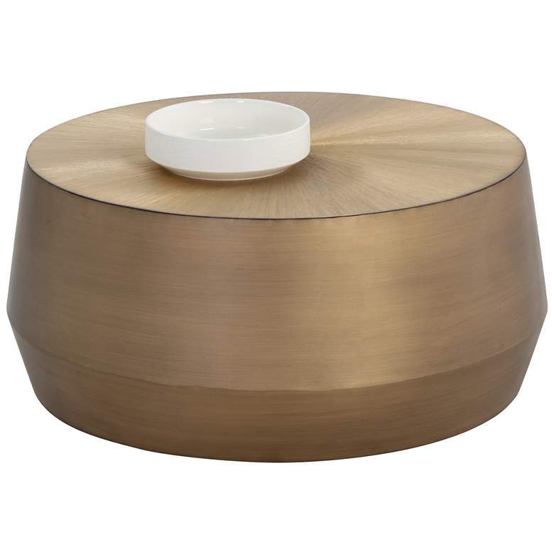 Image 1 Sunpan Creed Coffee Table Small Antique Gold