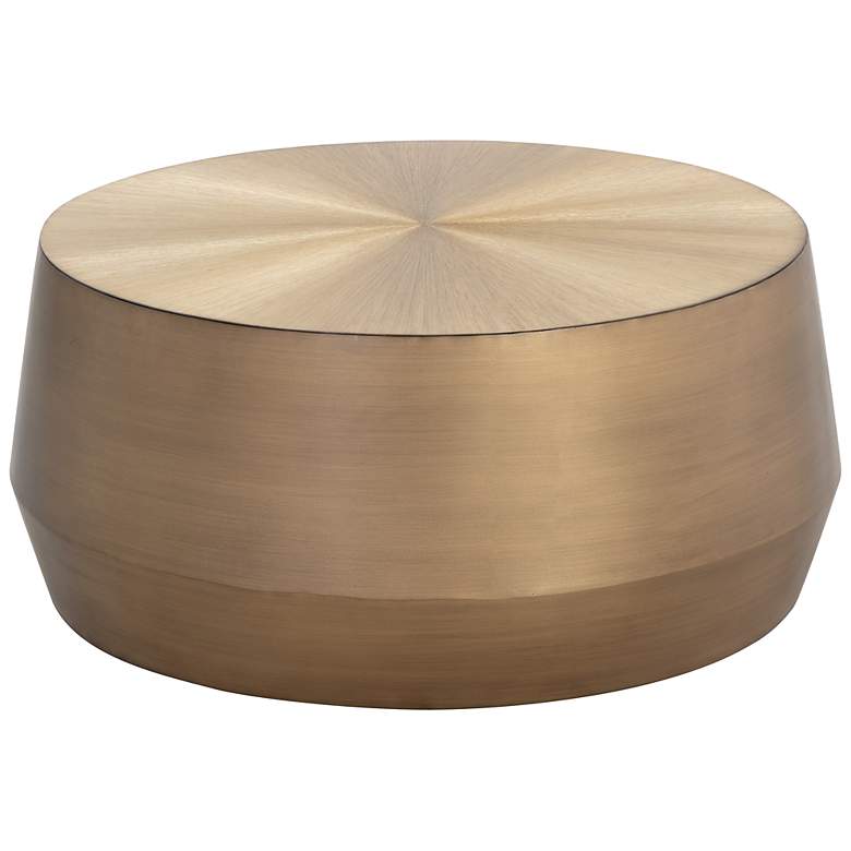 Image 2 Sunpan Creed Coffee Table Small Antique Gold more views