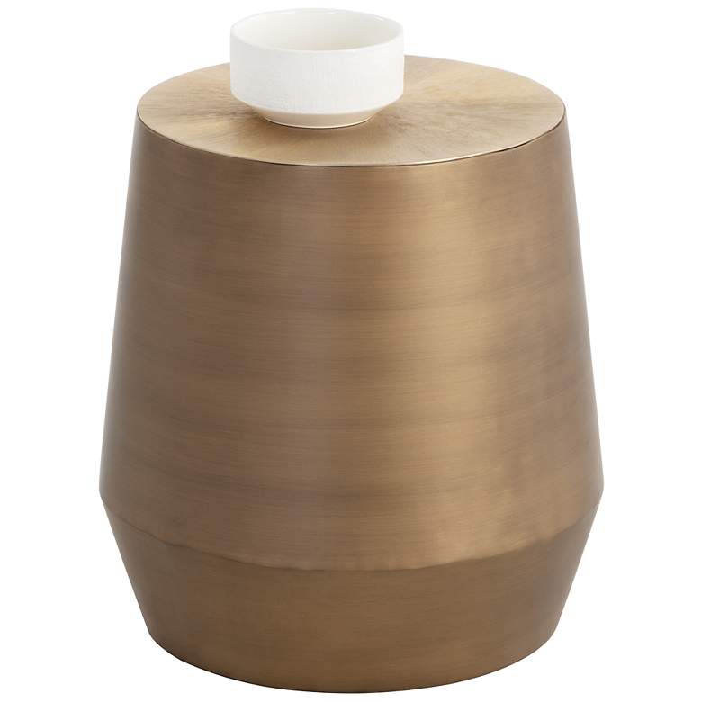 Image 2 Sunpan Creed End Table Antique Gold more views
