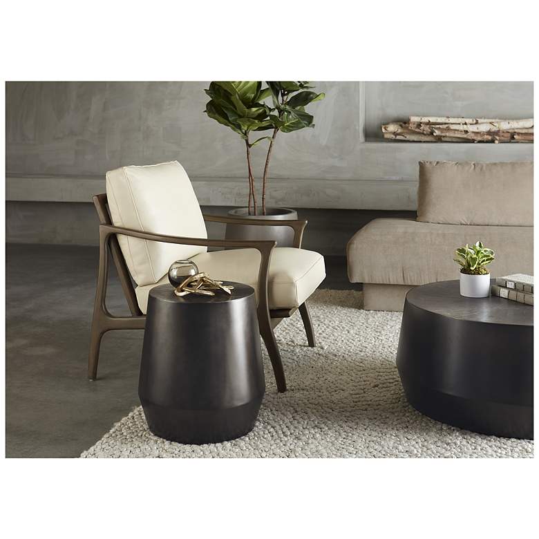 Image 6 Sunpan Creed End Table Gunmetal more views