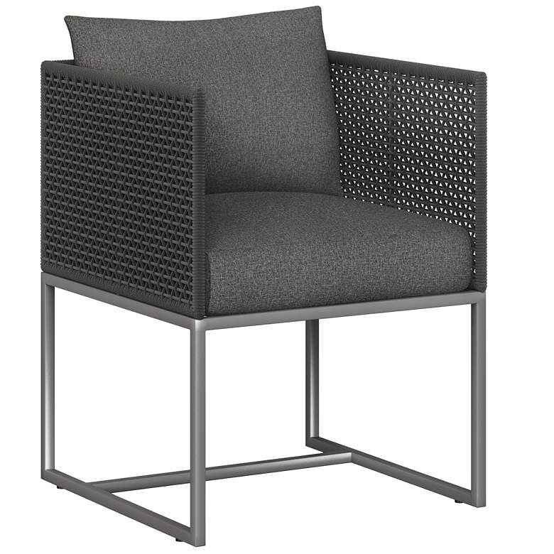 Image 1 Sunpan Crete Dining Armchair Dark Gray Gracebay Gray