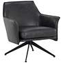 2_Sunpan Crosby Swivel Lounge Chair Alpine Black Leather