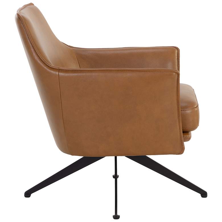 Image 4 Sunpan Crosby Swivel Lounge Chair Missouri Cognac Leather more views