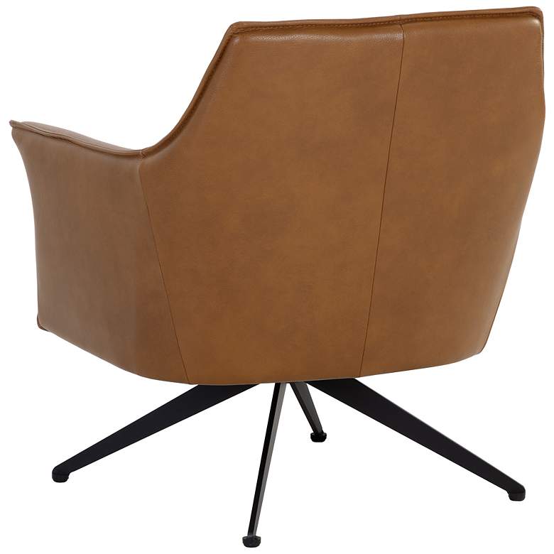 Image 5 Sunpan Crosby Swivel Lounge Chair Missouri Cognac Leather more views