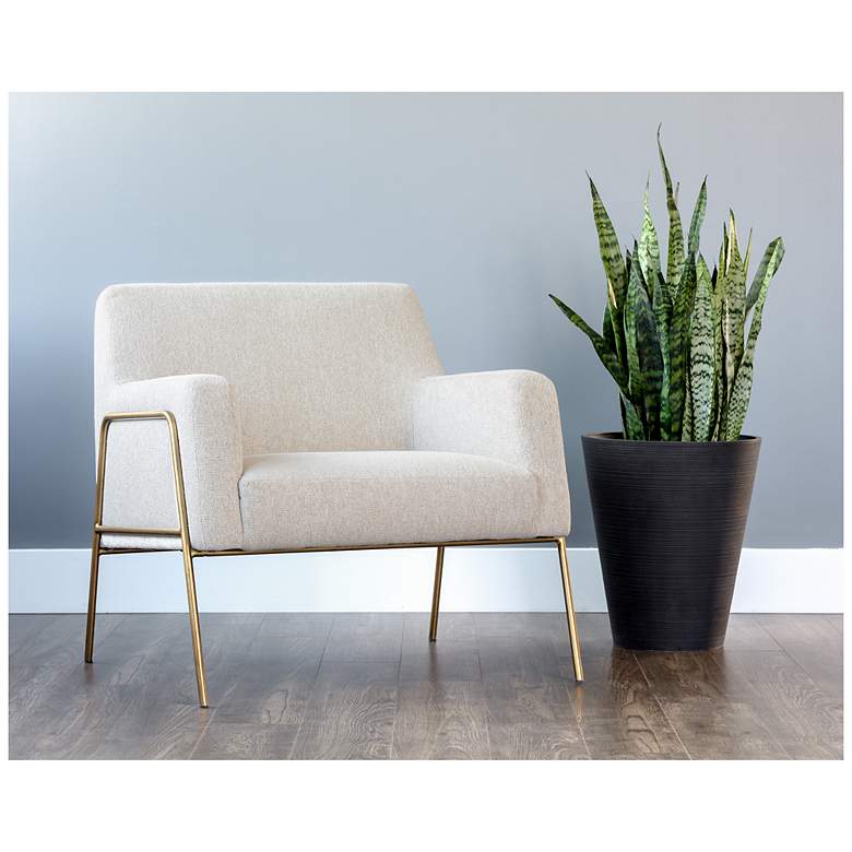 Image 1 Sunpan Cybil Lounge Chair Dove Cream