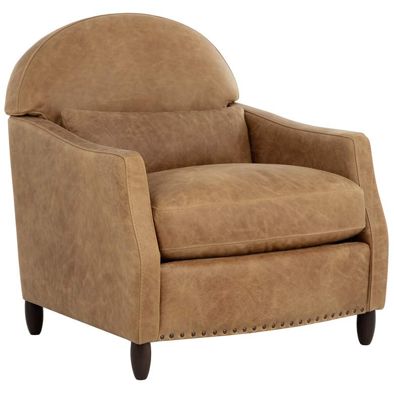 Image 1 Sunpan Cynthia Lounge Chair Camel Leather