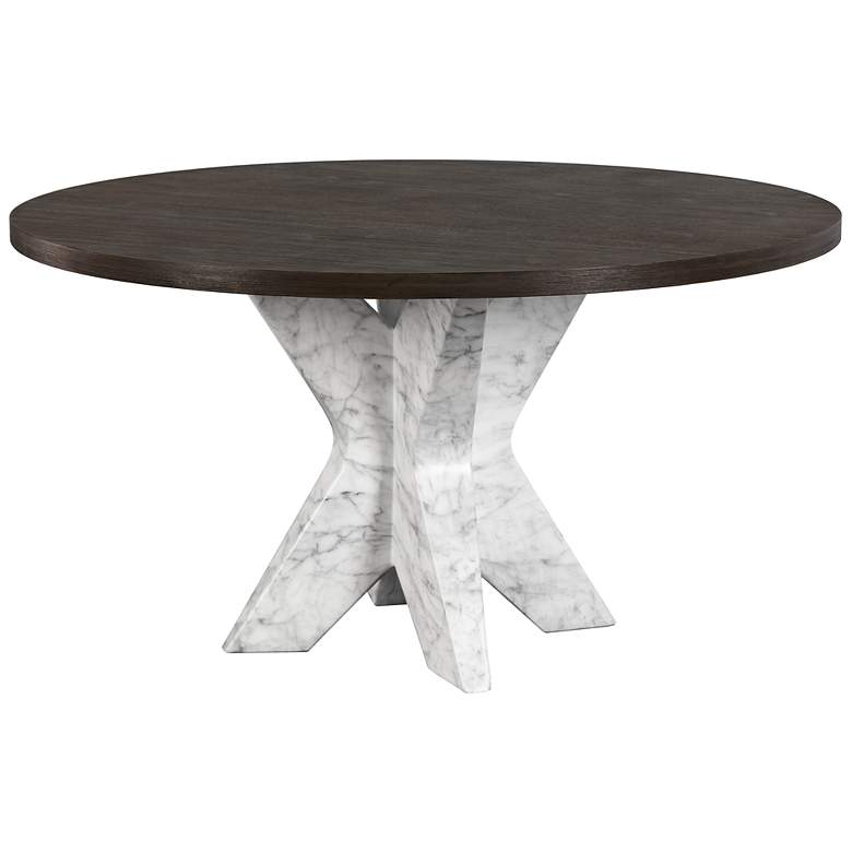 Image 4 Sunpan Cypher Dining Table Base Marble Look White more views