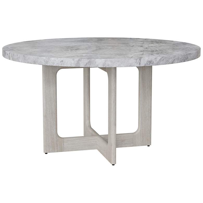 Image 1 Sunpan Cypher Dining Table Top Marble Look Gray 55"