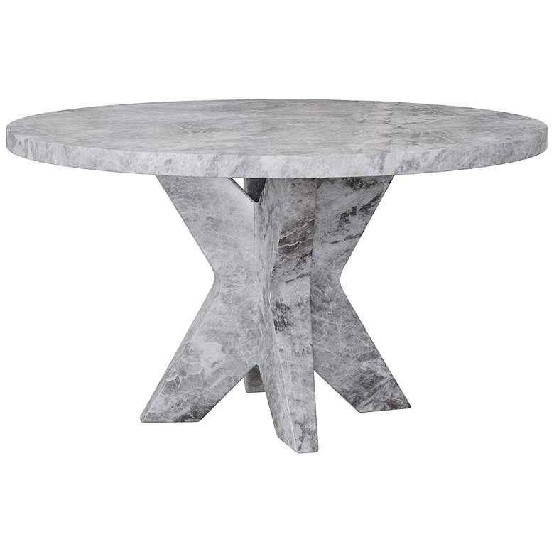 Image 3 Sunpan Cypher Dining Table Top Marble Look Gray 55" more views