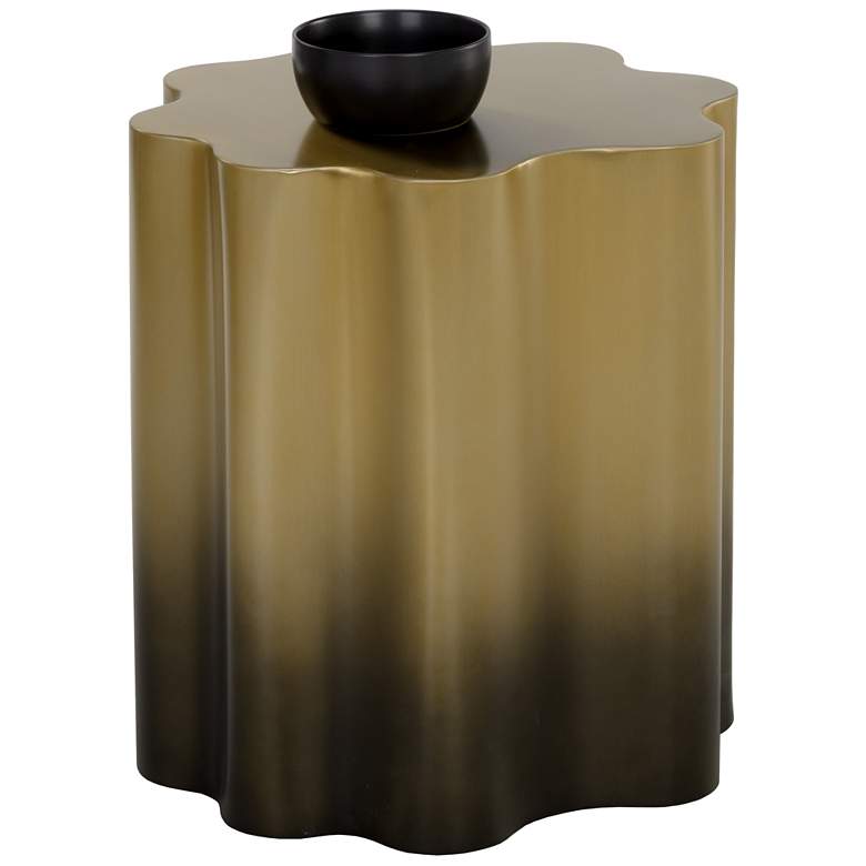 Image 1 Sunpan Dahlia End Table Gold Ombre