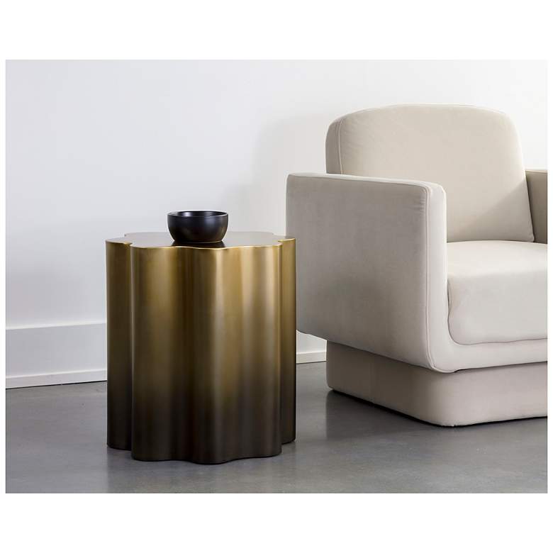 Image 4 Sunpan Dahlia End Table Gold Ombre more views