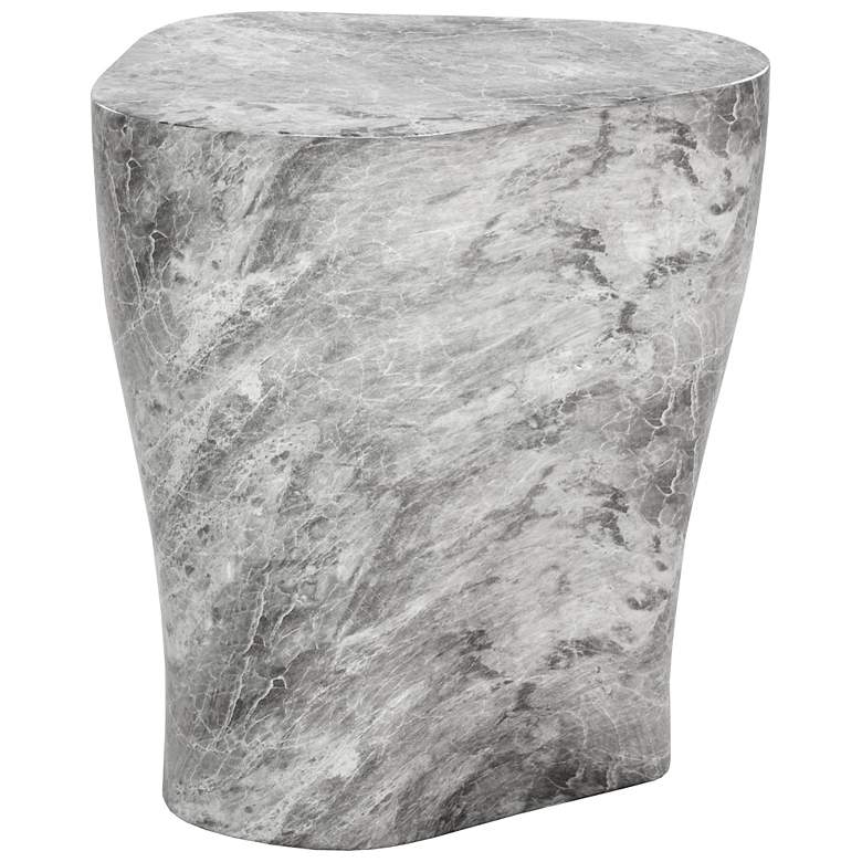 Image 2 Sunpan Dali End Table Large Marble Look Gray more views