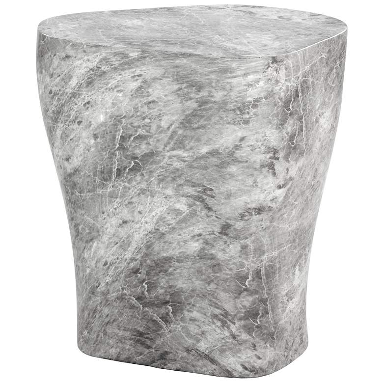 Image 3 Sunpan Dali End Table Large Marble Look Gray more views