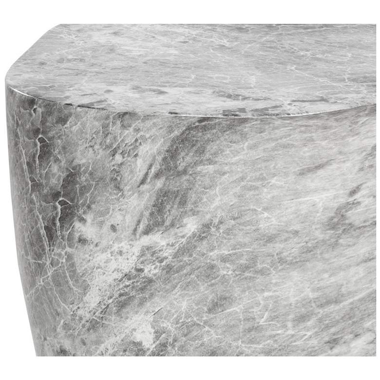 Image 6 Sunpan Dali End Table Large Marble Look Gray more views