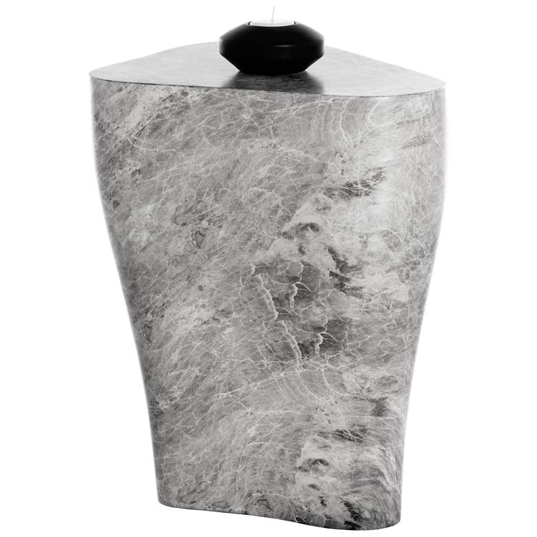 Image 1 Sunpan Dali End Table Small Marble Look Gray