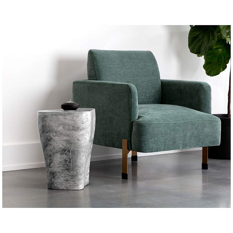 Image 5 Sunpan Dali End Table Small Marble Look Gray more views