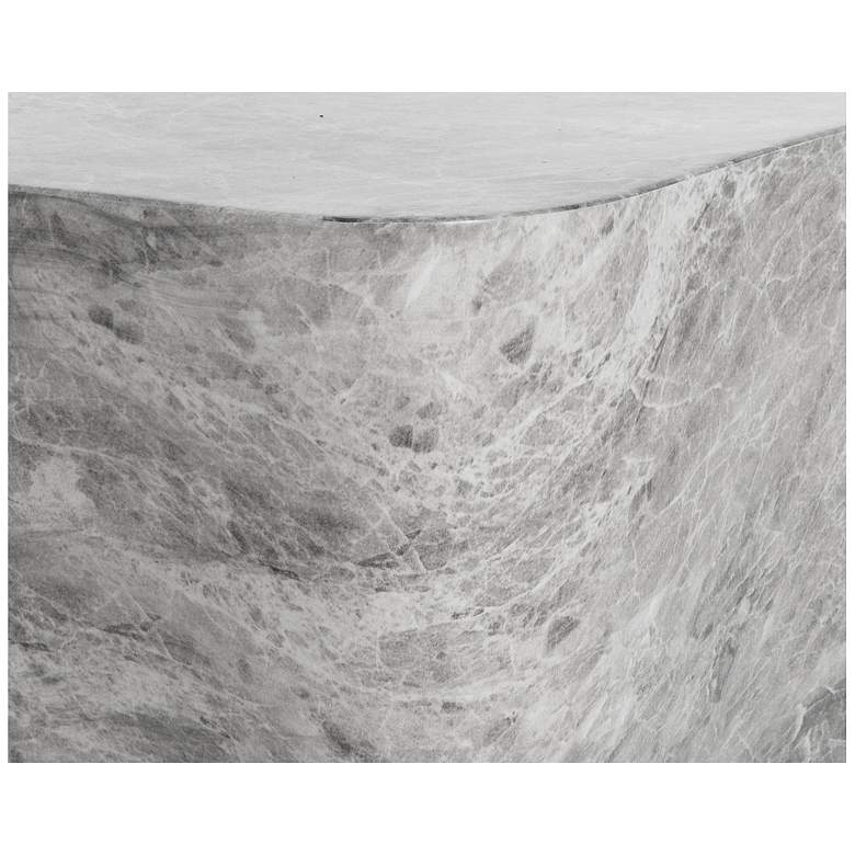 Image 7 Sunpan Dali End Table Small Marble Look Gray more views